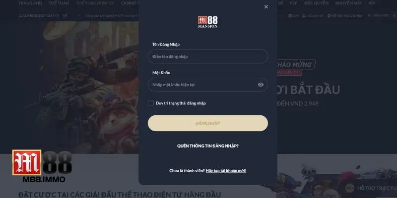Hướng dẫn cách đăng nhập M88 nhanh chóng